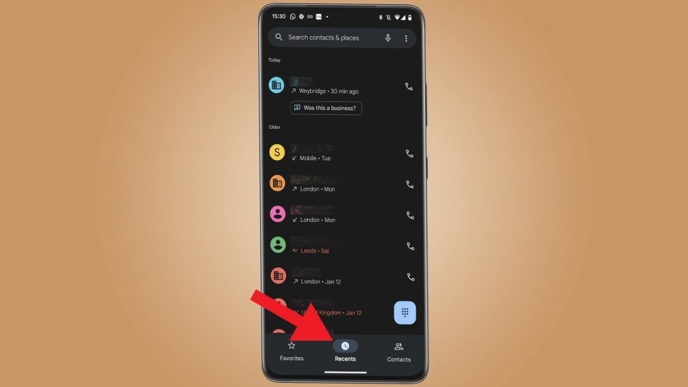 Android Son Aramalar