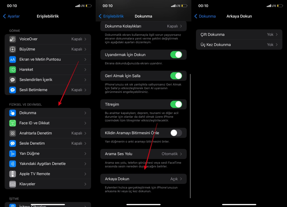 iPhone Arkaya Dokun Özelliği Nasıl Kullanılır