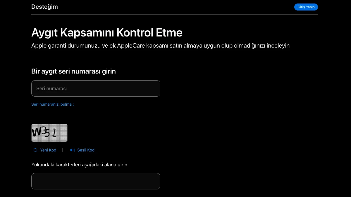 Apple Garanti Sorgulama Nasıl Yapılır? -1