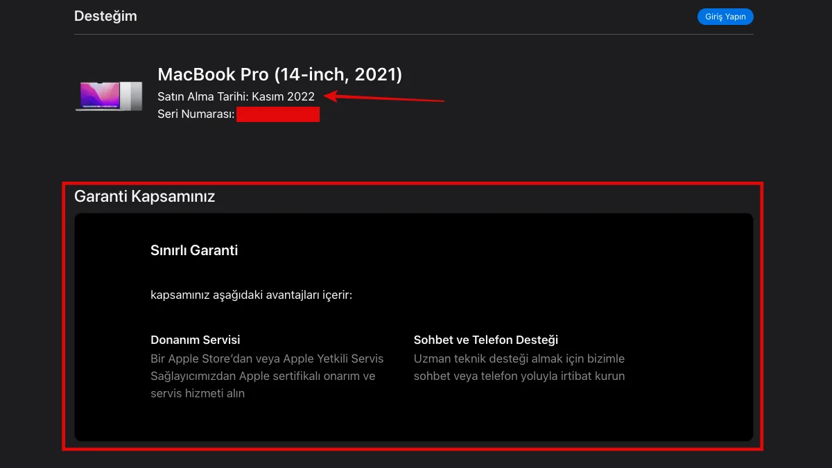 Apple Garanti Sorgulama Nasıl Yapılır? -4
