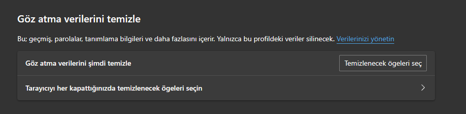 Microsoft Edge Göz Atma Verileri Nasıl Temizlenir?