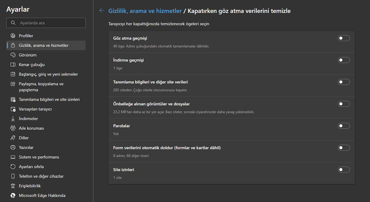 Microsoft Edge Göz Atma Verileri Nasıl Temizlenir?